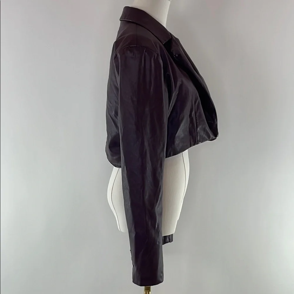 ASHLEY PARK x RTR, Voila Vegan Leather Blazer, L - Picture 7 of 9